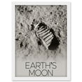 thumbnail image 1 of NASA Our Solar System Moon Apollo 11 Boot Print Lunar Surface Artwork Framed Wall Art Print A4, 1 of 4