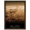 thumbnail image 1 of NASA Our Solar System Pluto New Horizons Surface Image Artwork Framed Wall Art Print A4, 1 of 4