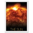thumbnail image 1 of NASA Our Solar System The Sun Solar Flare Observatory Image Artwork Framed Wall Art Print A4, 1 of 4