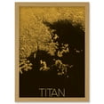 thumbnail image 1 of NASA Our Solar System Titan Saturn's Moon Ligeia Mare Lake Artwork Framed Wall Art Print A4, 1 of 4