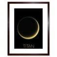 thumbnail image 1 of NASA Our Solar System Titan Saturn's Moon Night Side Artwork Framed Wall Art Print 9X7 Inch, 1 of 5