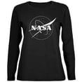 thumbnail image 1 of NASA Outline Logo Ladies' Relaxed Jersey Long-Sleeve Tee Black 2XL, 1 of 1