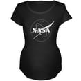 thumbnail image 1 of NASA Outline Logo Maternity Soft T Shirt Black LG, 1 of 1