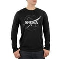 thumbnail image 1 of NASA Outline Logo Mens Soft Long Sleeve T Shirt Black 2XL, 1 of 1