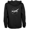 thumbnail image 1 of NASA Outline Logo Womens Full Zip Hoodie, 1 of 1
