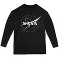 thumbnail image 1 of NASA Outline Logo Youth Long Sleeve T Shirt Black YXL, 1 of 1
