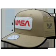 thumbnail image 1 of NASA Patch Trucker Caps, Worm, Khaki, 1 of 2