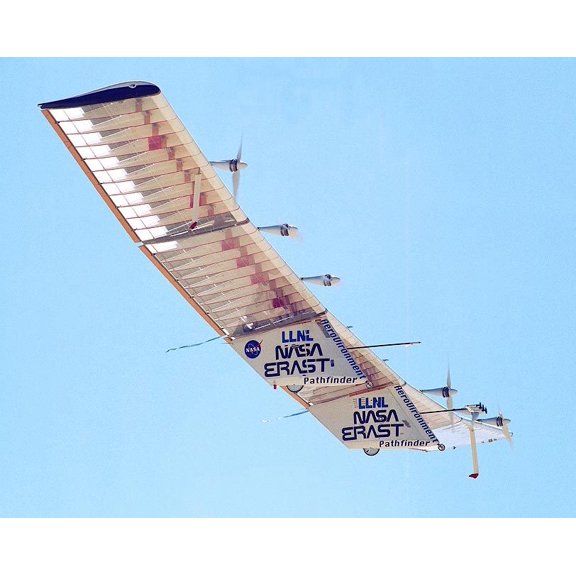 NASA Pathfinder aircraft in test flight - 20x30 Inch Glossy Laminated Aviation Poster - Stunning Detail and Bold Colors