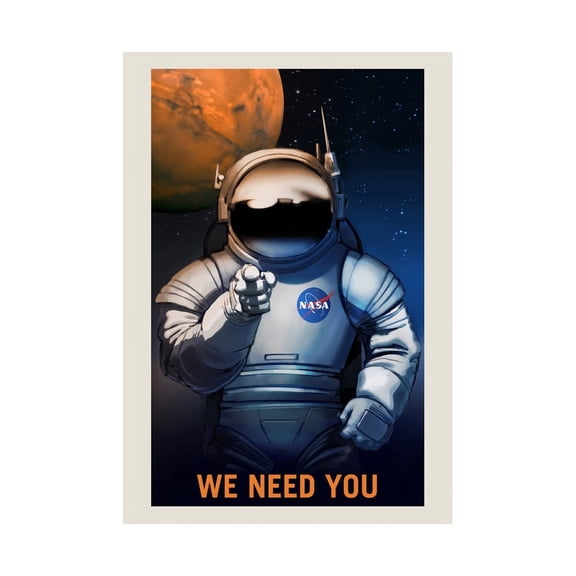 NASA Poster Space Job Advert We Need You Poster Art Print 12x16