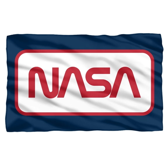 NASA Rectangular Logo Fleece Blanket 36' x 58'