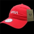 thumbnail image 1 of NASA Relaxed Caps, Worm, Red, 1 of 3