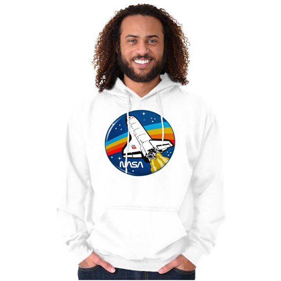 NASA Retro Vintage Space Shuttle Cool Hoodie Sweatshirt Women Men Brisco Brands M