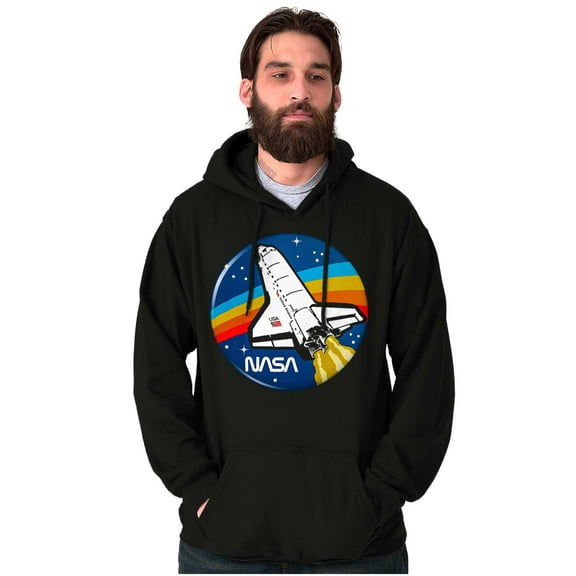 NASA Retro Vintage Space Shuttle Cool Hoodie Sweatshirt Women Men Brisco Brands S
