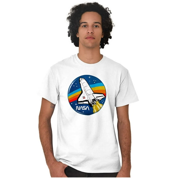 NASA Retro Vintage Space Shuttle Cool Men's Graphic T Shirt Tees Brisco Brands L