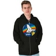 thumbnail image 1 of NASA Retro Vintage Space Shuttle Cool Zip Up Hoodie Men's Women's Brisco Brands S, 1 of 6