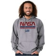 thumbnail image 1 of NASA Retro Worm Logo American Flag Hoodie Sweatshirt Women Men Brisco Brands S, 1 of 6