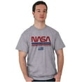 thumbnail image 1 of NASA Retro Worm Logo American Flag Men's Graphic T Shirt Tees Brisco Brands S, 1 of 4