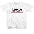thumbnail image 1 of NASA Rwb Worm White Youth T-Shirt, 1 of 2