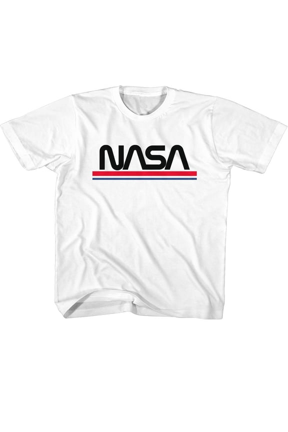 NASA Rwb Worm White Youth T-Shirt