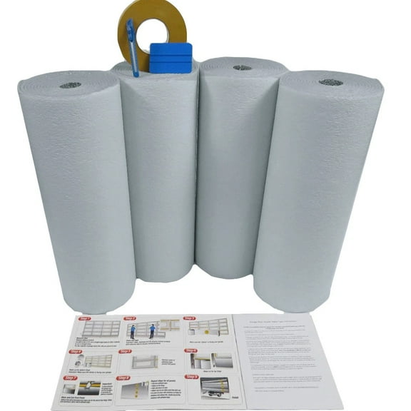 NASA SSR 1 Car Garage Door Reflective White Foam Core Insulation Kit 9x7 21inch