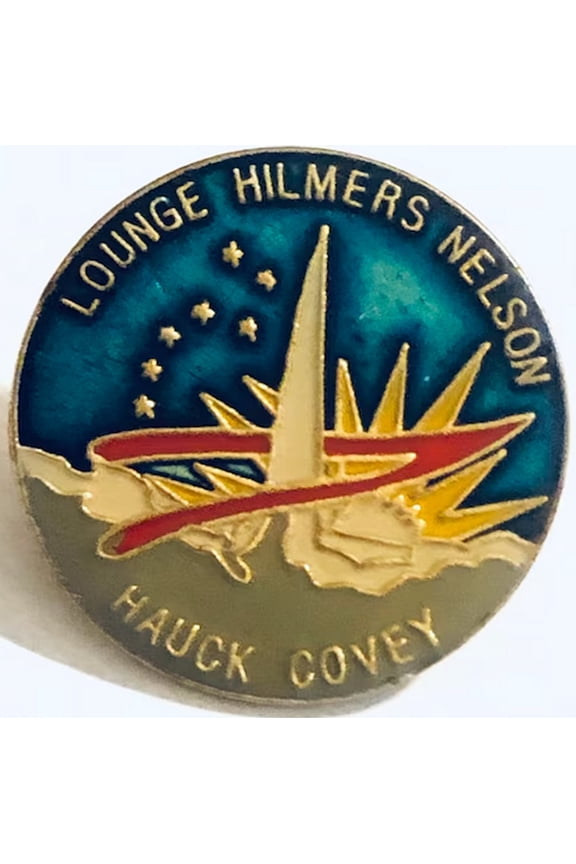 NASA STS26 Shuttle Discovery Mission Biker Jacket Hat Lapel Pin 1"