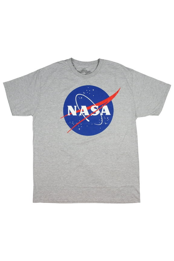 NASA Shirt Men's Classic Meatball Logo Graphic T-Shirt (Small)