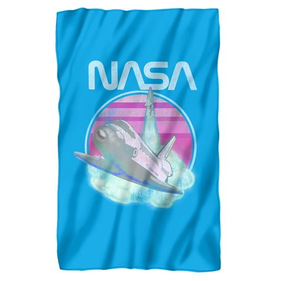 NASA Shuttle Launch Fleece Blanket 36' x 58'