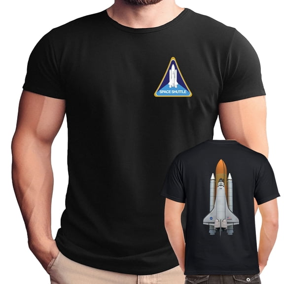 NASA Shuttle Program Double Sided Adult T-Shirt-XXL