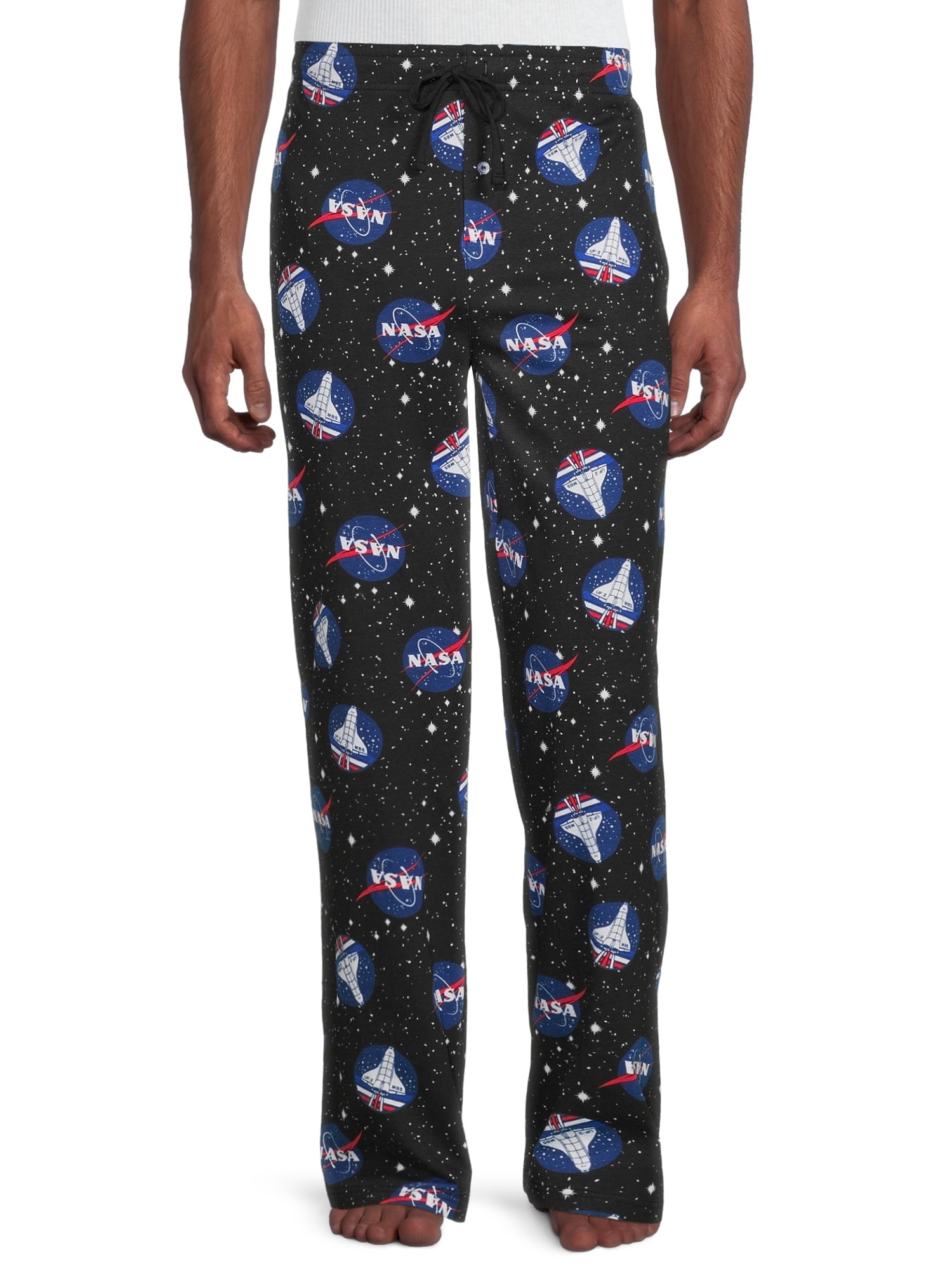 NASA Sleep Pants Pockets Elastic Waistband Super Soft Printed Pajamas Men s 1 Pack Walmart