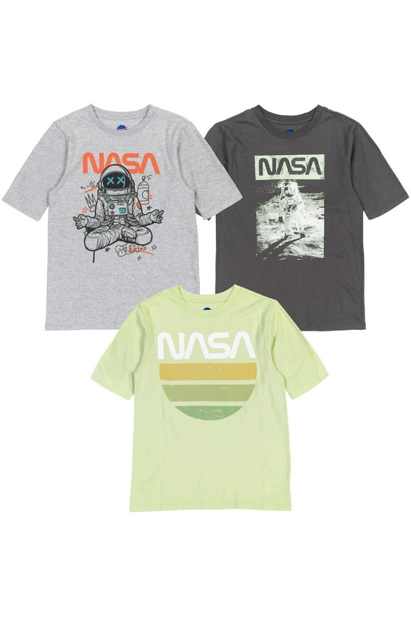 Space Astronaut 3 Pack T-Shirts Toddler to Big Kid