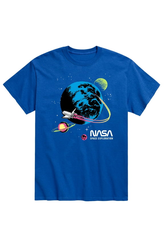- Space Exploration - Men's Short Sleeve Graphic T-Shirt