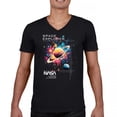thumbnail image 1 of NASA Space Explorer Men's V-Neck T-shirt Universe Astronaut Galaxy Planet Saturn, 1 of 7