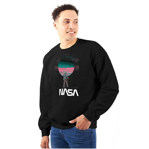 NASA Space Force Planet Mars Mission Unisex Plus Fleece Graphic Sweatshirt Brisco Brands 3X