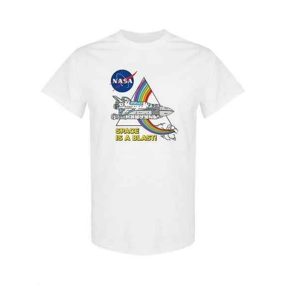 NASA Space Is A Blast! T-Shirt Men -NASA Designs, Male x-Large