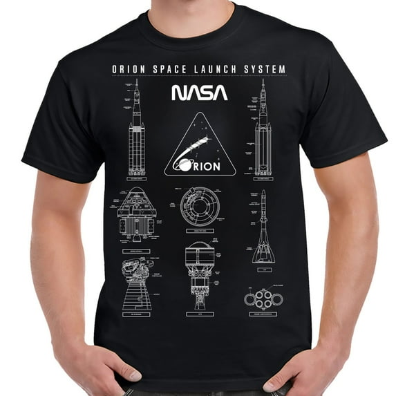 NASA Space Launch System Orion Adult T-Shirt-5XL