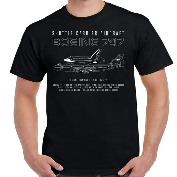 NASA Space Shuttle Carrier Aircraft T-Shirt-6XL