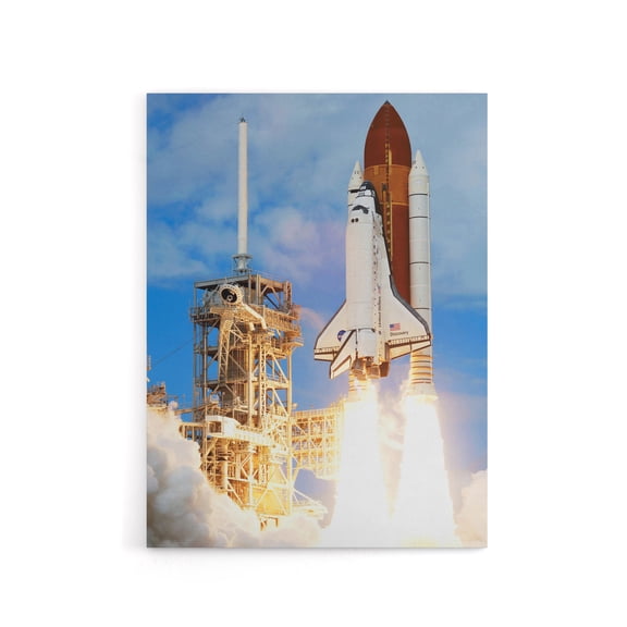 NASA Space Shuttle Discovery Rocket Launch Canvas Wall Art Print 24X32"