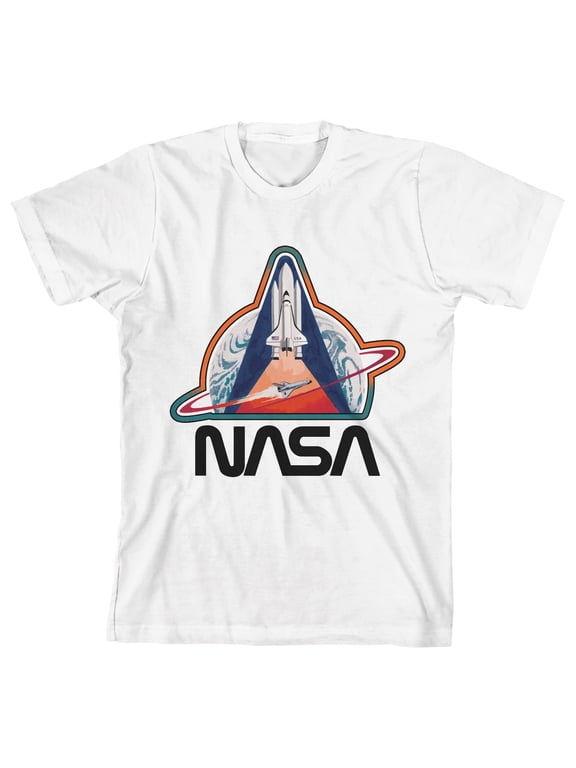 NASA Space Shuttle Flight Toddler Boys White T-shirt-2T