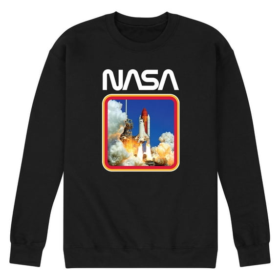 NASA - Space Shuttle Logo - Men's Crew Neck Fleece Pullover