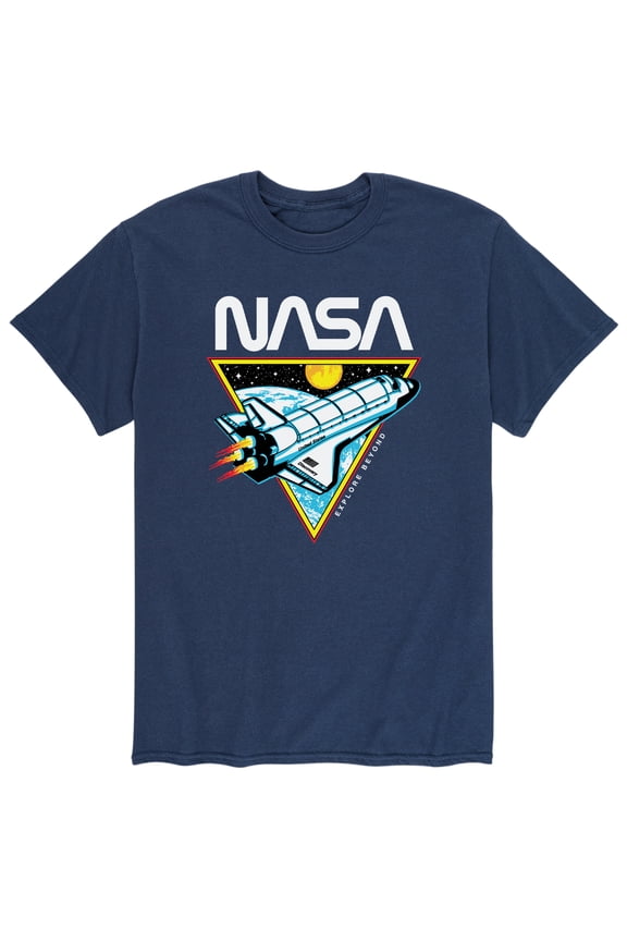 - Space Shuttle Logo - Men's Short Sleeve Graphic T-Shirt
