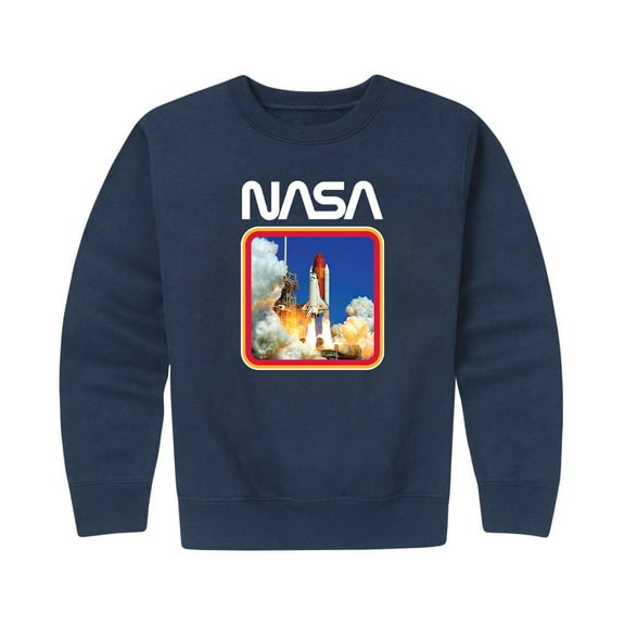 NASA - Space Shuttle Logo -Toddler And Youth Crewneck Fleece Sweatshirt