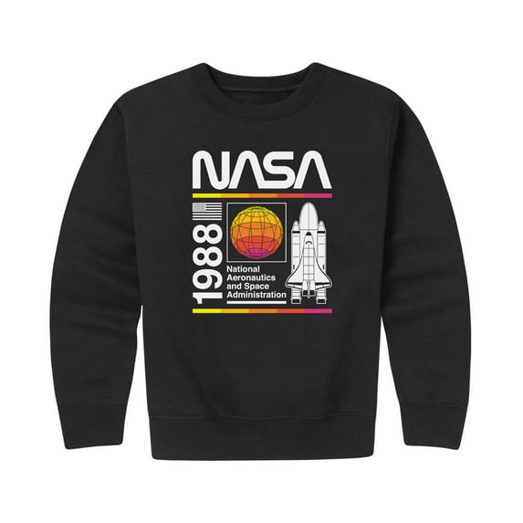 NASA - Space Shuttle Logo -Toddler And Youth Crewneck Fleece Sweatshirt