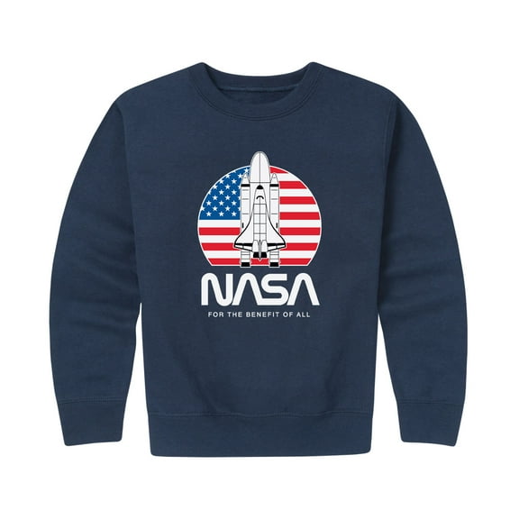 NASA - Space Shuttle Logo -Toddler And Youth Crewneck Fleece Sweatshirt