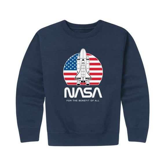 NASA - Space Shuttle Logo -Toddler And Youth Crewneck Fleece Sweatshirt