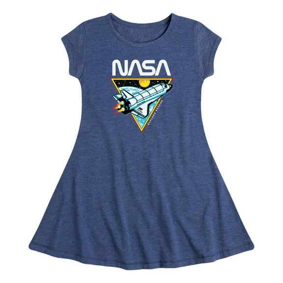 NASA - Space Shuttle Logo - Toddler And Youth Girls Fit And Flare Dress