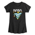 thumbnail image 1 of NASA - Space Shuttle Logo - Toddler And Youth Girls Short Sleeve Graphic T-Shirt, 1 of 5