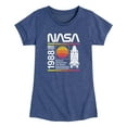 thumbnail image 1 of NASA - Space Shuttle Logo - Toddler And Youth Girls Short Sleeve Graphic T-Shirt, 1 of 5