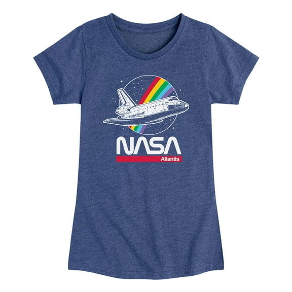 NASA - Space Shuttle Logo - Toddler And Youth Girls Short Sleeve Graphic T-Shirt