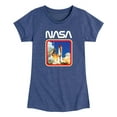 thumbnail image 1 of NASA - Space Shuttle Logo - Toddler And Youth Girls Short Sleeve Graphic T-Shirt, 1 of 5