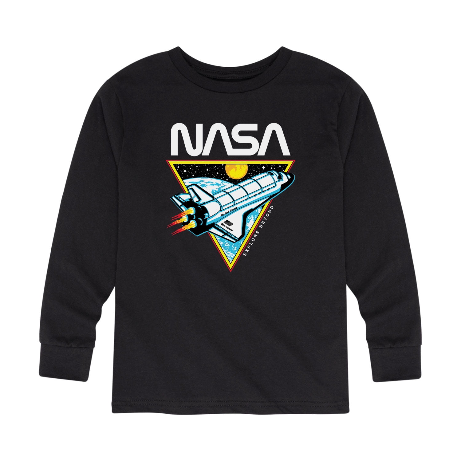 T-Shirt Bambini E Ragazzi Con Logo NASA – Spazio E Astronautica – 100% Cotone, Bianca (Taglia 152)